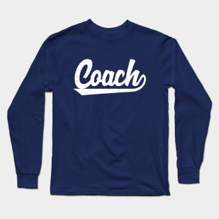 Classic Coach T-Shirts | Vintage Athletic Inspired Sports Coach Trainer Shirts Long Sleeve T-Shirt